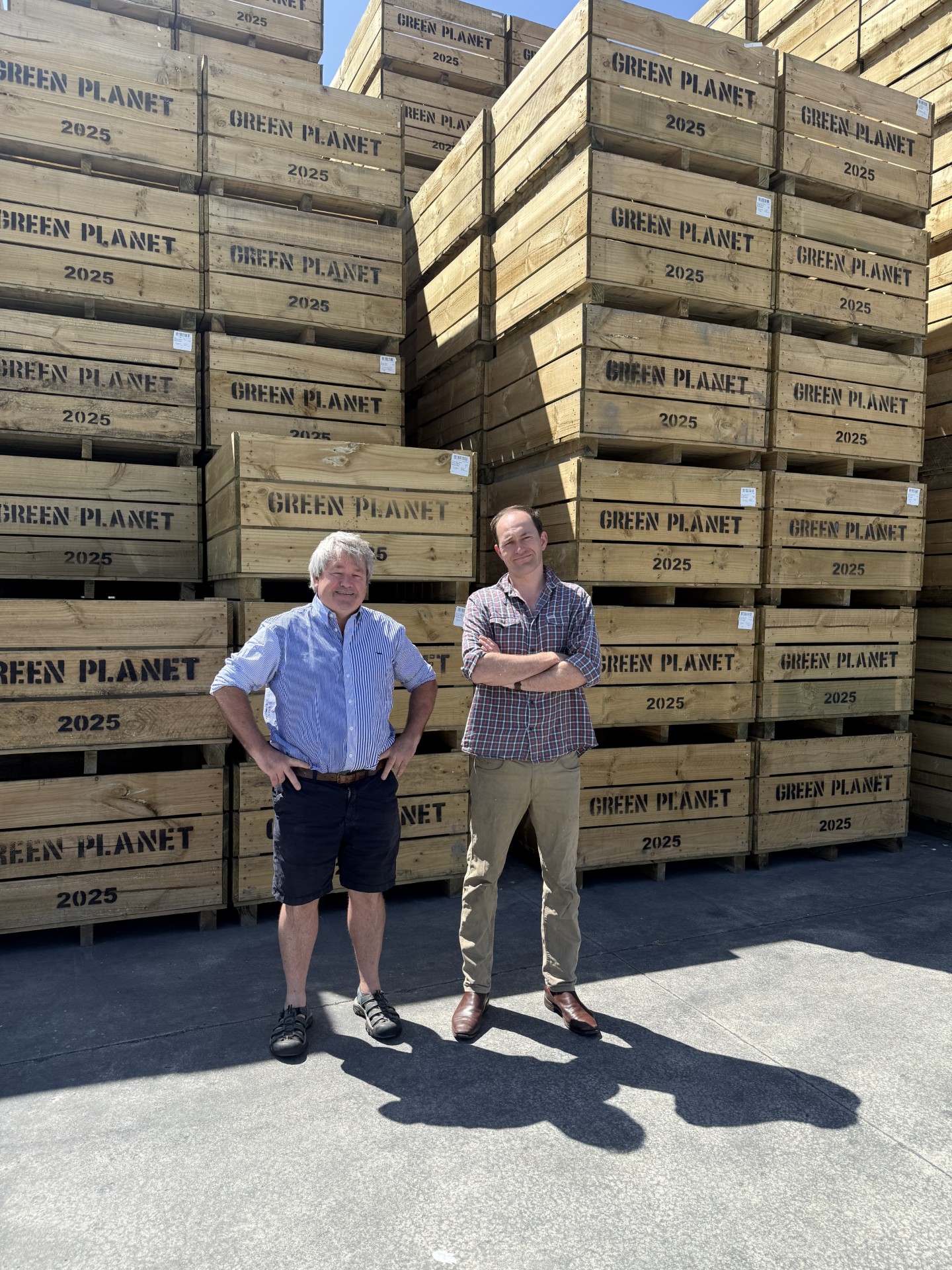 Harry and team with Green Planet bins